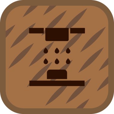 Ahşap varil simgesinin vektör çizimi