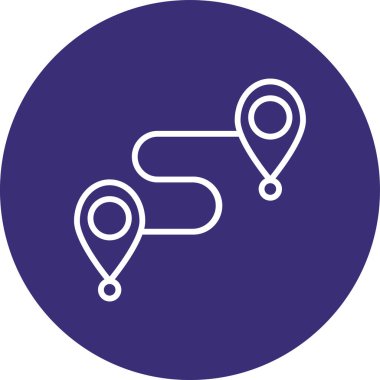 harita simgesi vektör illüstrasyonu