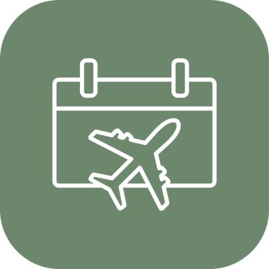 seyahat vektörü renk simgesi