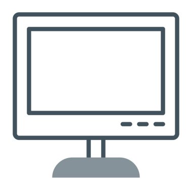 Ekran simgesini izle. Web için izleyici vektör simgelerinin özet çizimi