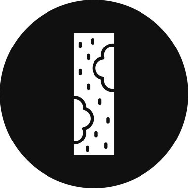 Bir bulut simgesinin vektör illüstrasyonu