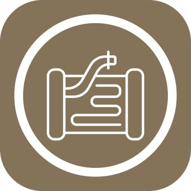 Kahve fincanının vektör simgesi, vektör illüstrasyon tasarımı