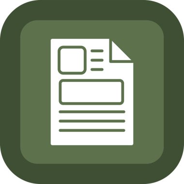 belge simgesi vektör illüstrasyonu