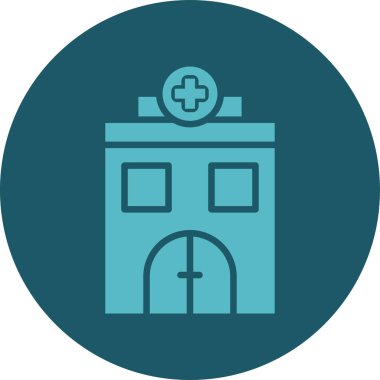 Hastane Simgesi Vektör İllüstrasyonu