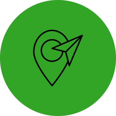 Vektör konumu simge illüstrasyonu