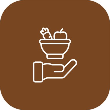 Çikolatalı tatlı ikonu vektör illüstrasyonu