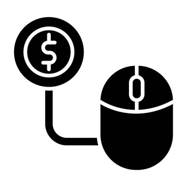 Pay Per Click web icon, vector illustration