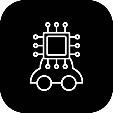 robot ikon vektör illüstrasyonu