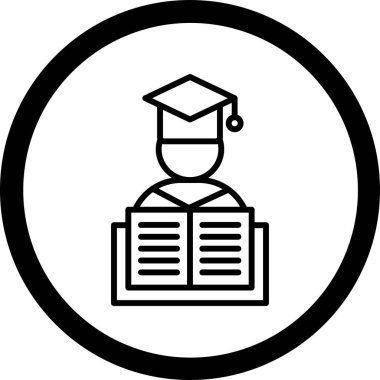 öğrenci simgesi vektör illüstrasyonu