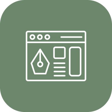 Tarayıcı simgesi soyut arkaplanda izole edildi