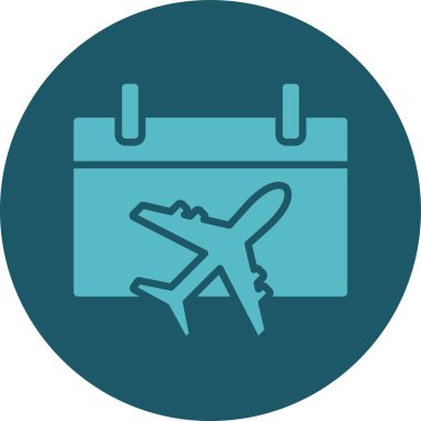 uçak ikonu vektör illüstrasyonu