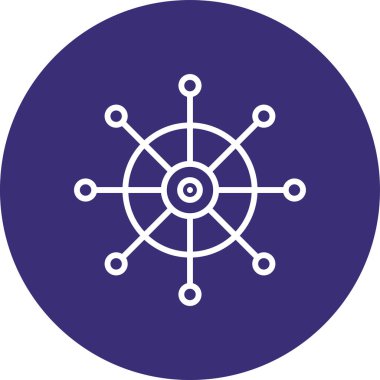 Pusula simgesinin vektör illüstrasyonu