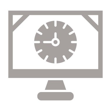 bilgisayar saat ve saat simgesi