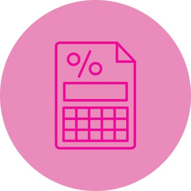 hesap makinesi simgesi, vektör tasarımı