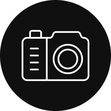 kamera simgesi vektör illüstrasyonu