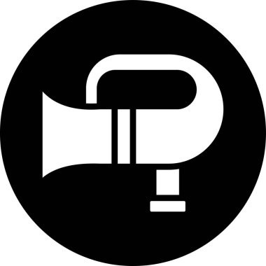 Konuşmacı. Web simgesi basit illüstrasyon