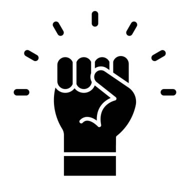 protestocu vektör düz simgesi