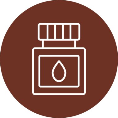 Yağ ikonu şişesi. vektör illüstrasyonu