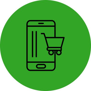 vektör alışveriş simgesi illüstrasyonu