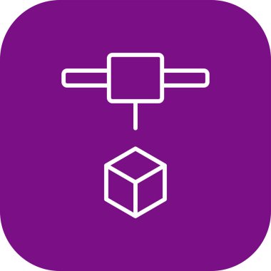 Küplü mor bir gölgenin vektör simgesi