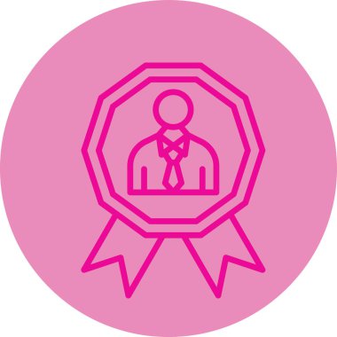 Rozet. Web simgesi basit tasarım