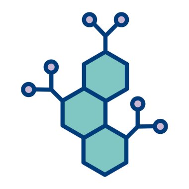 Molekül vektör hat simgeler