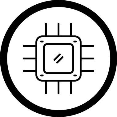 İşlemci yongası Cpu simgesi