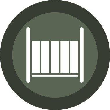 Tek ölçekli bir simgenin vektör illüstrasyonu