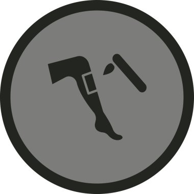 Moda Biçimli Axe Simgesi İzole Arkaplan