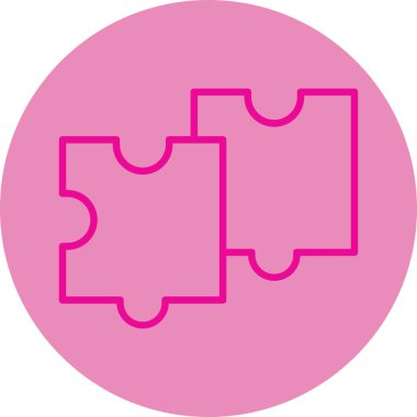 yapboz simgesinin vektör illüstrasyonu