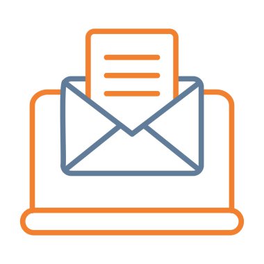 e- posta iletisi vektör illüstrasyonu