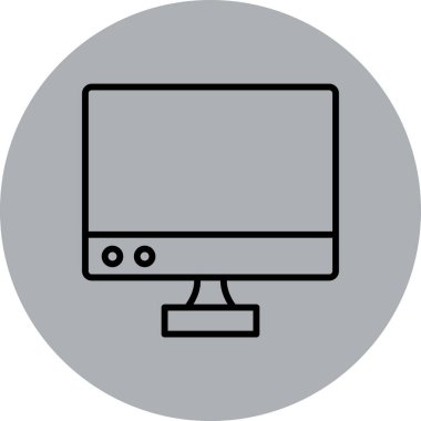 vektör lcd simgesi illüstrasyonu