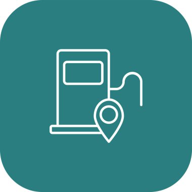 yakıt vektörü düz renk simgesi