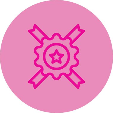 Bir yıldız simgesinin vektör illüstrasyonu