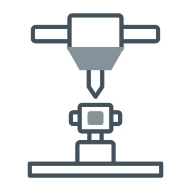 Bir vincin modern simgesinin vektör çizimi