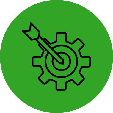 dişli simgesi vektör illüstrasyonu