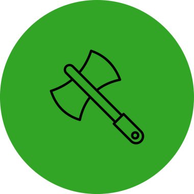 Axe araç simgesi, vektör illüstrasyonu