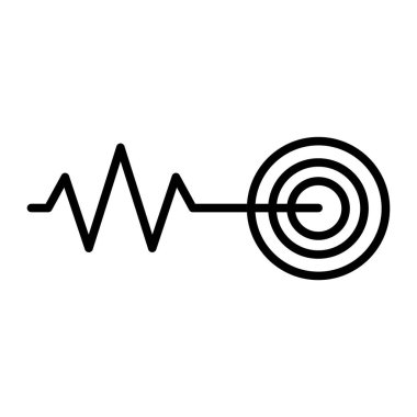 ses dalgaları ikon vektör illüstrasyonu