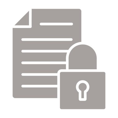 dosya belgesi simgesi, vektör illüstrasyonu