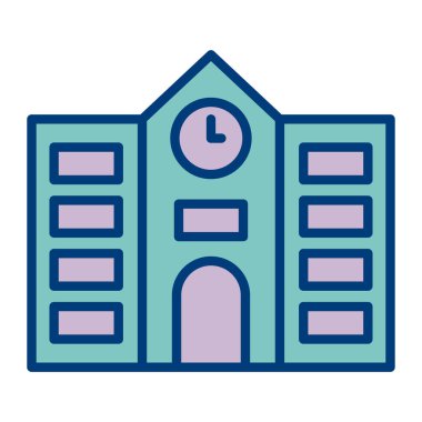 okul saat vektör simgesi modern basit tasarım illüstrasyonu