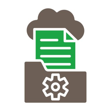 belge ve bulut simgesi