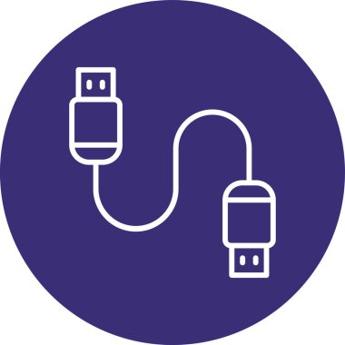 usb kablo simgesi vektör illüstrasyon tasarımı