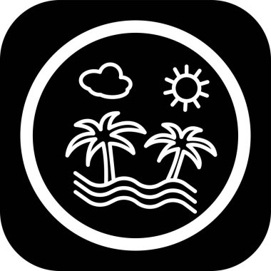 Bir yaz tatilinin vektör çizimi