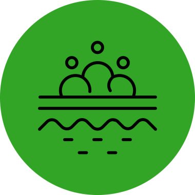 Su. Web simgesi basit illüstrasyon