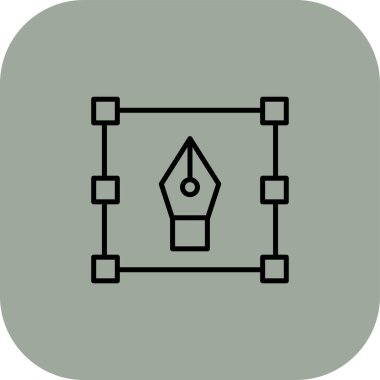 Eşsiz Pusula Vektör Satırı Simgesi