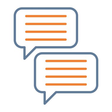 Konuşma baloncukları ikon vektör çizimi