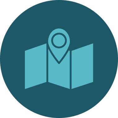 konum haritası vektör illüstrasyonu