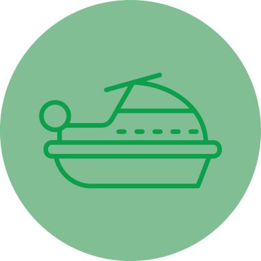 Gemi. Web simgesi basit illüstrasyon