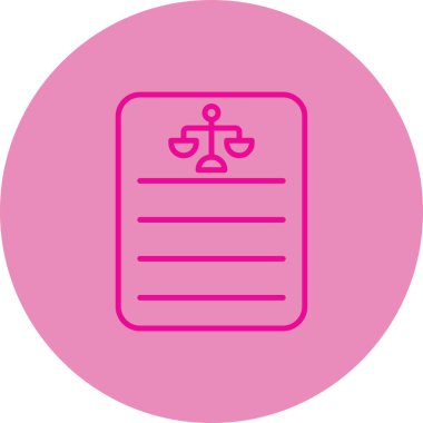 Modern hukuk simgesinin vektör illüstrasyonu