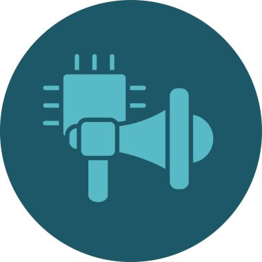 Konuşmacı. Web simgesi basit tasarım